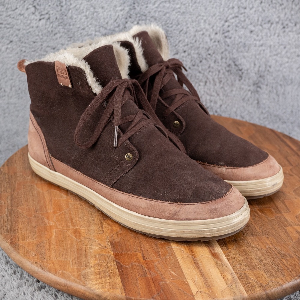 Helly Hansen Ellida Lace-up Ankle Boots Suede Coffee‎ Bean Women's 8.5